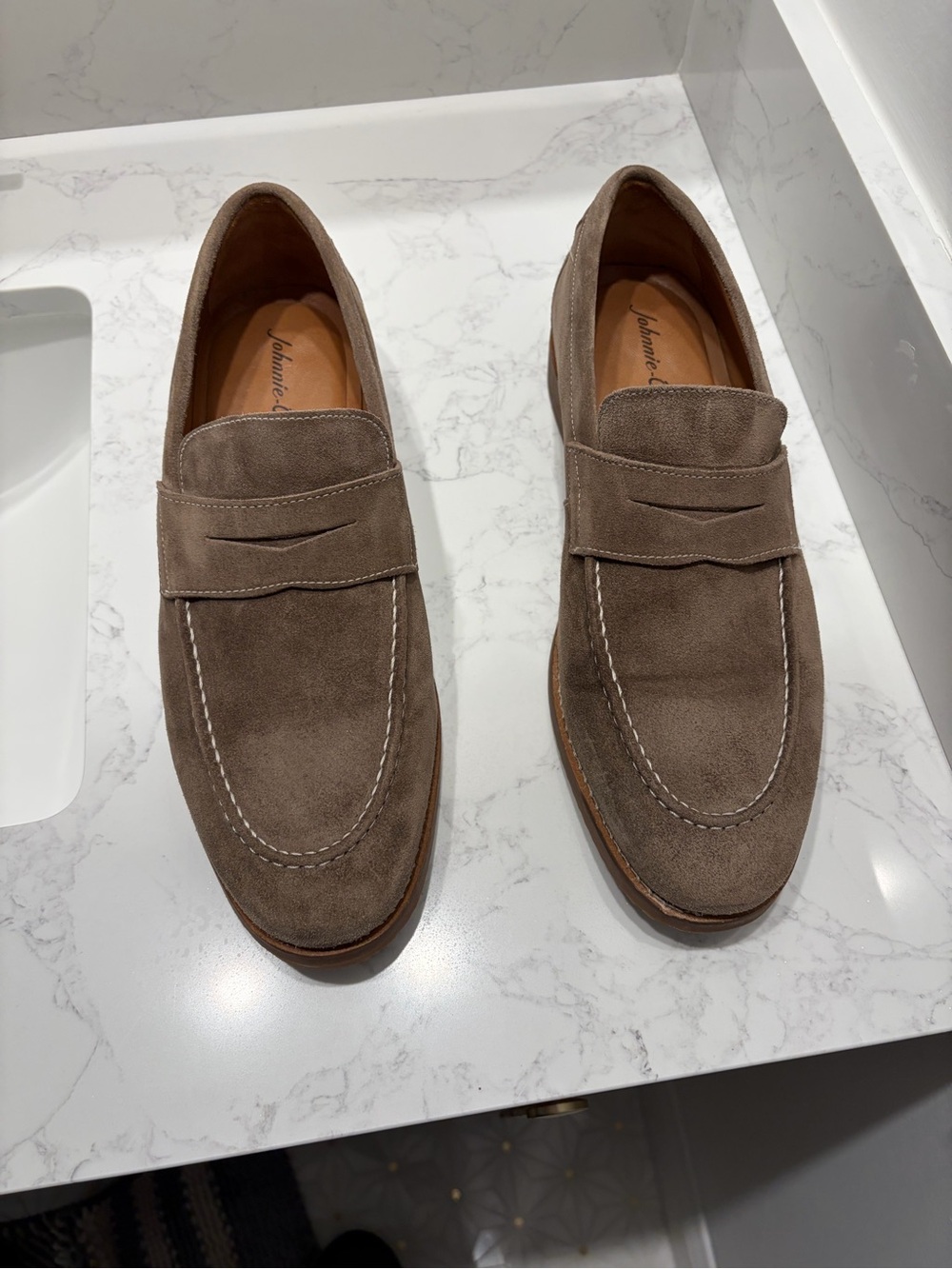 Johnnie-o J Flex suede loafers